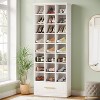 Tribesigns 71" Tall 9-Tier Shoe Storage Cabinet with 24 Cubbies and 1 Drawer - 2 of 4