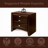 NicBex 2 Drawers Nightstand Bedside Table with 1 Tray End Table Bedroom Furniture with Solid Wood for Living Room, Bedroom - 3 of 4