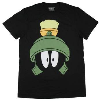 Looney Tunes Men's Marvin The Martian Big Face Graphic Print Costume T-shirt Adult