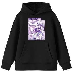 Kpop Demon Hunters Panel Art Huntrx Youth Long Sleeve Hoodie - 1 of 3