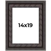 PosterPalooza | 3.5" Wide Ornate Black Picture Frame - UV Acrylic, Foam Board Backing, Hanging Hardware - 2 of 4