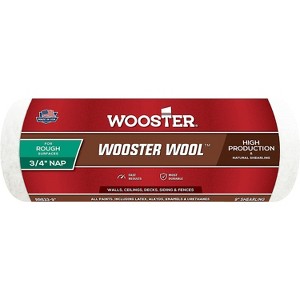 Wooster Genuine 9" Wooster Wool 3/4" Nap Roller Cover - RR633-9 - 1 of 2