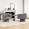 SEYNAR Mid Century Modern Velvet 360 Degree Swivel Accent Chair Set of 2 - 2 of 4