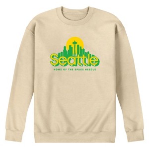 Men's - Instant Message - Seattle Washington Graphic Fleece Sweatshirt - 1 of 4