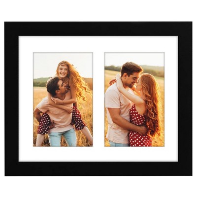 Americanflat 8x10 Double Picture Frame - Displays Two 4x6 Photos or Artwork