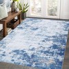 Gray-2*6 feet  Modern Abstract Living Room Rug Machine Washable Soft Carpet Non Slip Non Shedding Ultra Thin Pet Friendly Soft Indoor Foldable Floor - 2 of 4