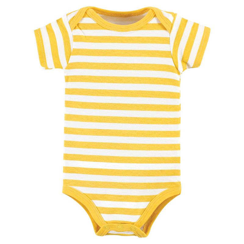 Hudson Baby Infant Boy Cotton Bodysuits, Hola Ladies 3-Pack, 4 of 6