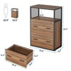 Resenkos File Cabinet, Filing Cabinet for Home Office, 2-Drawer File Cabinet, Letter/Legal / A4 Size Filing Cabinet with Lock,Brown - 4 of 4