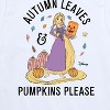 Girls' - Disney Princess - Autumn Leaves and Pumpkins Please Short Sleeve Graphic T-Shirt - 2 of 4