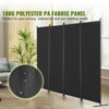 VEVOR Room Divider,  4 Panel Room Dividers and Folding Privacy Screens, Fabric Partition Room Dividers for Office, Bedroom, Dining Room, Black - 3 of 4