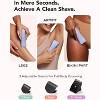 LADYSPOT Bikini Trimmer for Women, Trimmer Shaver for Women, Waterproof, with 3 Guards,Replaceable Hypoallergenic Ceramic Blade, Purple - 4 of 4