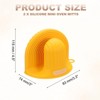 Unique Bargains Heat Resistant Mini Silicone Oven Mitts for Air Fryer Kitchen Cooking 2 Pcs - 2 of 4