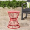 NicBex 16" Hourglass Iron Accent Table, Open Cage Bistro Table,  Metal Side Table Outdoor/Indoor for Bohemian Gardens & Decks - 2 of 4