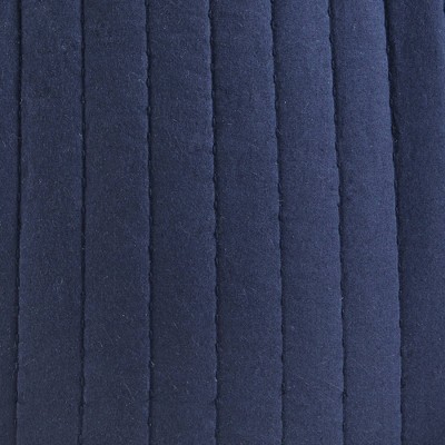 Navy Embroidered Cotton Euro Sham with Hidden Zipper