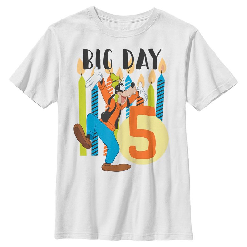 Boy's Disney Goofy 5th Birthday T-Shirt, 1 of 5