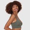 Hanes Originals Women's SuperSoft Longline Triangle Bra MHOT10 - 2 of 4