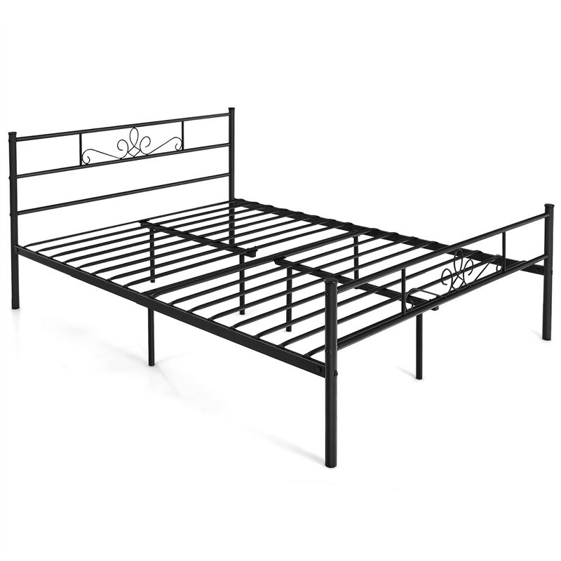 Costway Twin/Queen/Full Metal Platform Bed Frame with Headboard and Footboard No Box Spring Needed, 1 of 10