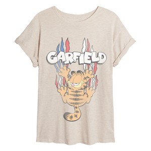 Women's - Garfield - Garfield Americana Oversized Graphic T-Shirt - 1 of 4