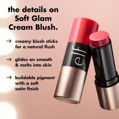 e.l.f. Soft Glam Cream Blush - Muted Mauve - 0.31oz