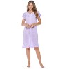 Casual Nights Women's Lace Short Sleeve Nightgown - 2 of 4