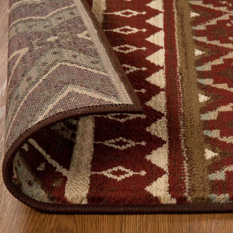 Farmhouse Rustic Medallion Power-Loomed Living Room Bedroom Entryway Indoor Area Rug or Runner by Blue Nile Mills, 3 of 7