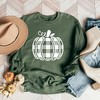 Simply Sage Market Women's Buffalo Plaid Pumpkin Gildan Sweatshirt - 2 of 2