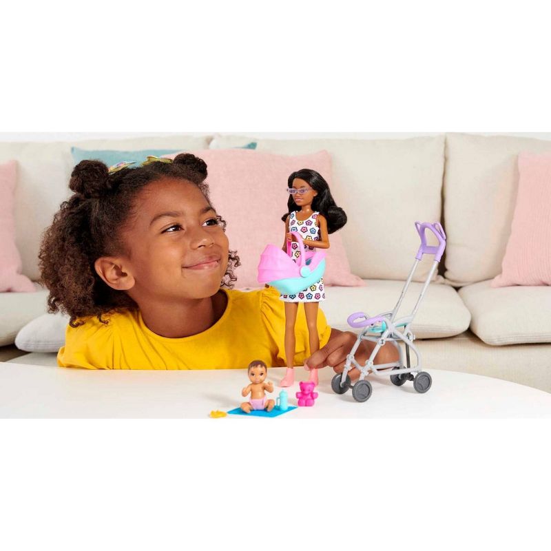 Barbie Skipper Babysitters Inc. Playset - Curly Brunette Hair, 3 of 8