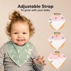 8pk Organic Baby Bandana Bibs, Baby Drool Bibs for Baby Boy, Girl, Baby Bibs for Infant, Newborn - 3 of 4
