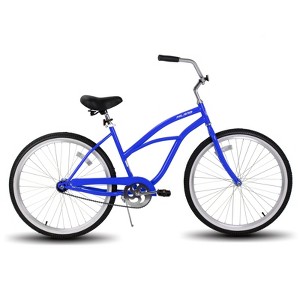 HILAND Jade 26 inch Beach Cruiser Bike for Adults Women Men, Step Through City Commuter Bicycle, Black/Blue/Red - 1 of 4
