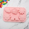 Unique Bargains Candy Mould 6-Cavity Rainbow Cloud Sun Flower Candy Mould Hand Wash 7.2"x4.72"x1.02" 1 Pc - 2 of 4