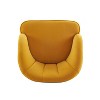 CAVINAS Velvet Fabric Accent Chair with Mid-Height Backrest,Modern Upholstered Barrel Living Room Chairs,Reading Chairs for Living Room - 4 of 4