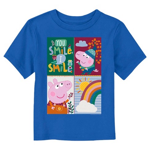 Toddler's Peppa Pig You Smile I Smile Quilt T-shirt : Target