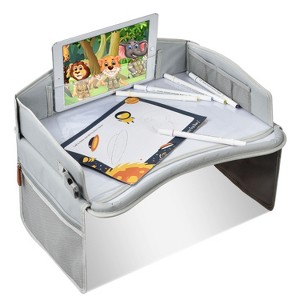 Babyluv "Kids Travel Tray for Car, Truck, SUV, Stroller & Airplane – Lap Tray for Eating, Drawing, & Fun"Grey - 1 of 4