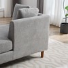 PAGED Modern Accent Chair, PU Leather Arm Chair with High Backrest, Living Room Reading Chair for Bedroom - 4 of 4