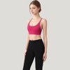 Anna-Kaci Active Women's Strappy Back Sports Bra with Scoop Neck and Crisscross Detailing - 3 of 4