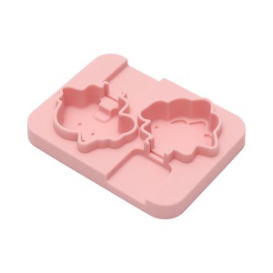 Unique Bargains Ice Pop Mould Double Mini Dinosaur Shape Comes with Plastic Stick Hand Washable 4.72"x3.62"x0.83" 1 Pc - 1 of 4