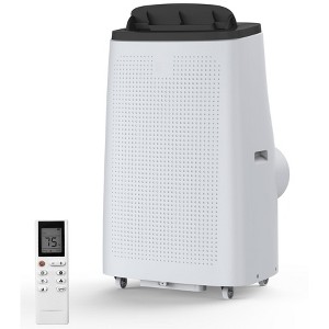14,000 BTU Portable Air Conditioner – Efficient 4-in-1 Cooling for Rooms up to 750 Sq.Ft. with Window Vent Kit, Remote & Space-Saving Design - 1 of 4