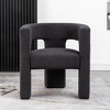 KINWELL 28" Wide Boucle Upholstered Square Armchair - 2 of 4
