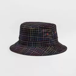 Pride Grid Reversible Bucket Hat - Black Plaid