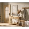 Elegant Lighting Rectangle Cornhusk Mirror 27x42 in Linen White - 3 of 4