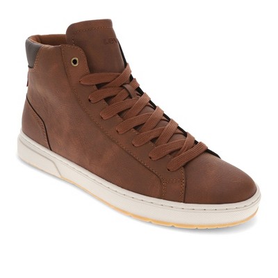 Levi's Mens Caleb Vegan Leather Lace Up Casual Sneaker Boot : Target