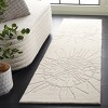 Mykonos MKN101 Hand Tufted Indoor Runner Rug - Ivory/Silver - 2'3"x8'- Safavieh - 2 of 4
