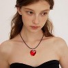 Heart Necklace: 18K Gold/Silver Plated Tiny Pendant Choker, Dainty Love Chain For Women/Teens, Valentine's Day Gift - 3 of 4