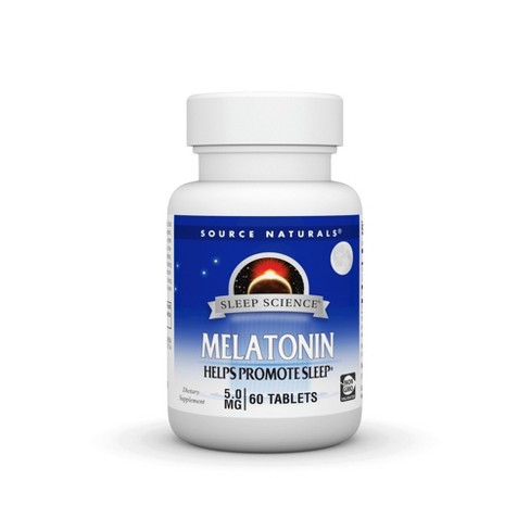 Melatonin Tablets 5mg - Tablet By Source Naturals, Inc. - 60 Tablet ...