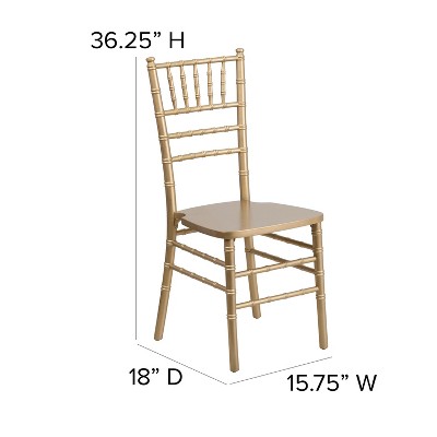 Elegant Gold Wood Chiavari Banquet Chair