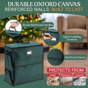 Hastings Home Gift Bag Organizer Storage Tote – Green and Black - 1 of 4