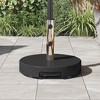 vidaXL Wheeled Umbrella Base with Handle Grey Granite 64 lbs Round - 4 of 4