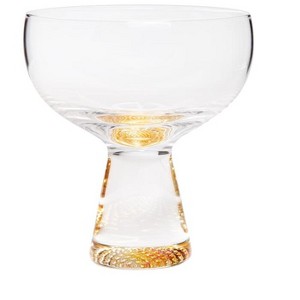 Classic Touch Set of 4 Dessert Bowls with Gold Reflection Base, 5"H - 1 of 3