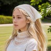 Unique Bargains Women's Plaid Lace Triangle Headband 1 Pc - 2 of 4