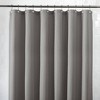 100% Waterproof Fabric Shower Curtain Liner Gray - Zenna Home: Mold-Resistant, Machine Washable, Grommet Top - 2 of 4